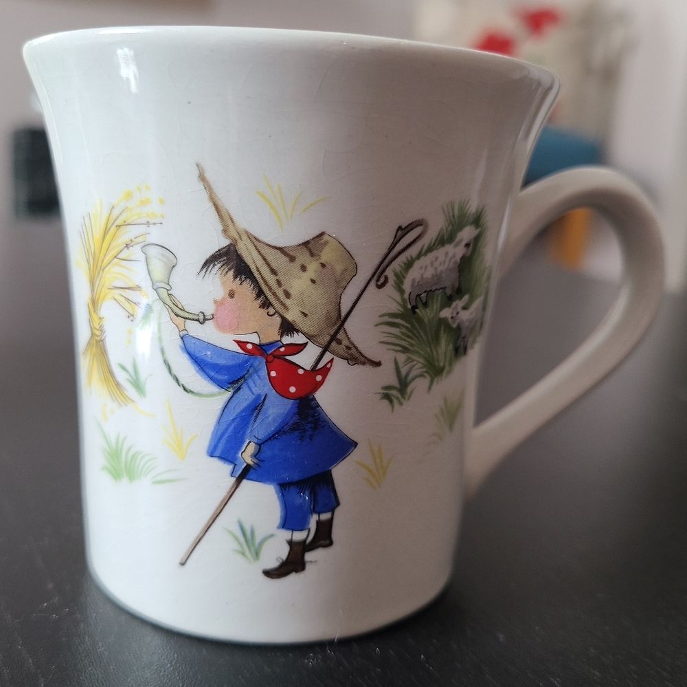 Vintage James Kent Old Foley Children's Mug Little Boy Blue